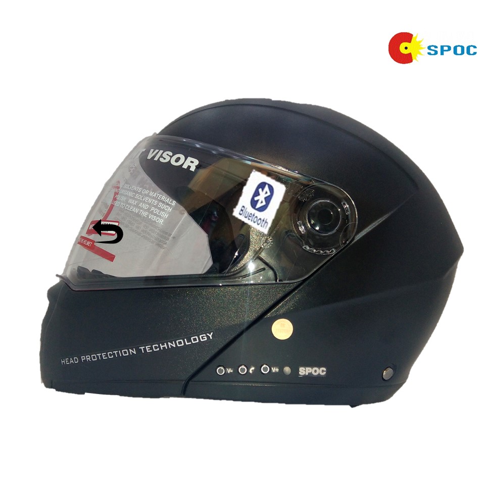 Buy Studds Flip Up Bluetooth Helmet With Call Music Function ISI Marked