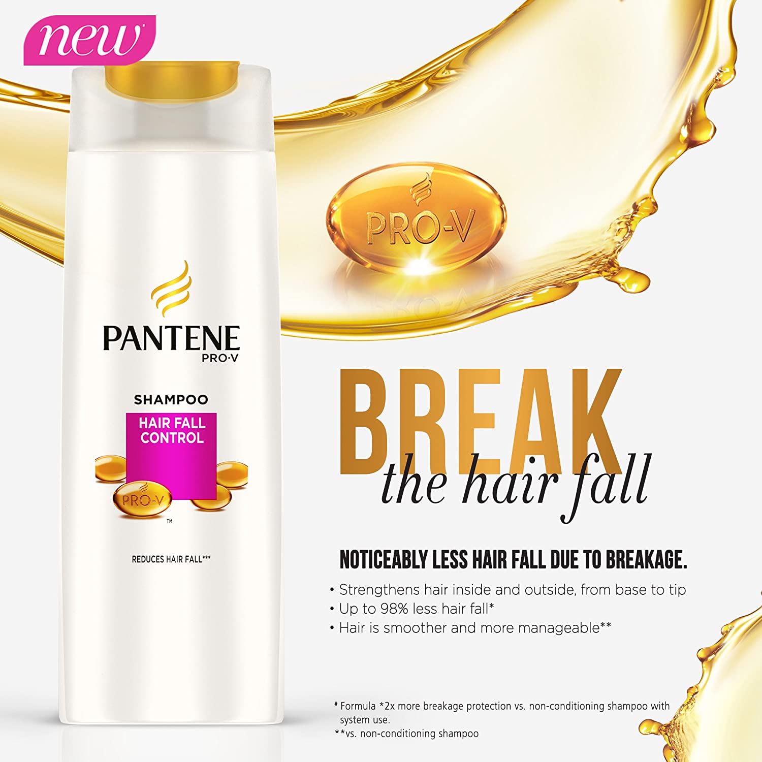 Buy Pantene ProVHair Fall Control Shampoo180 Ml Online ₹115 from