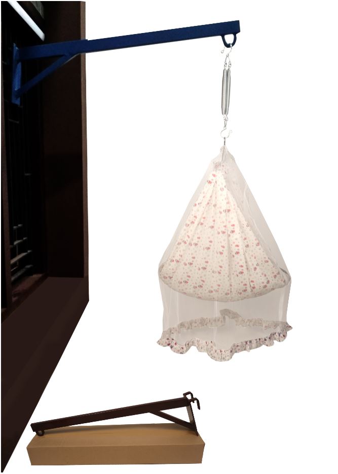 Buy BARAKATH Baby Window Cradle Stand Heavy Metal Hanger, Cloth and