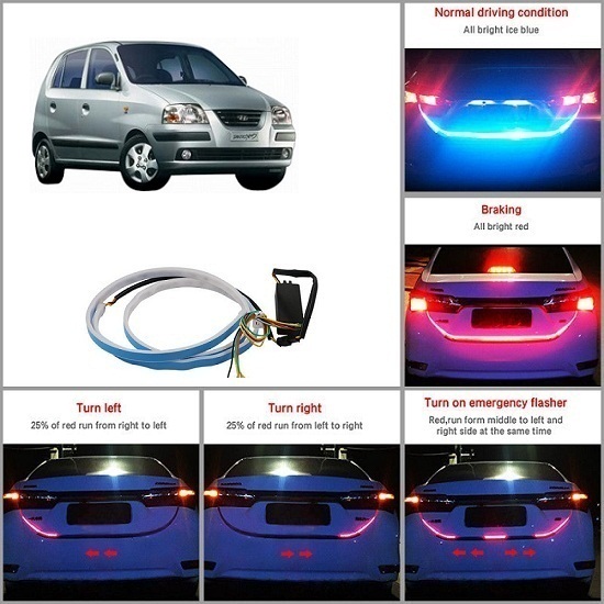 Buy After cars Hyundai Santro Xing GL Flow Led Strip Trunk/ Dicky /Boot