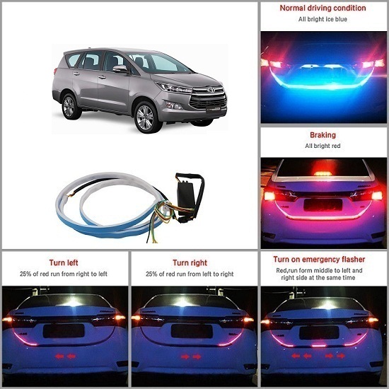 Buy After cars Toyota Innova Crysta Flow Led Strip Trunk/ Dicky /Boot
