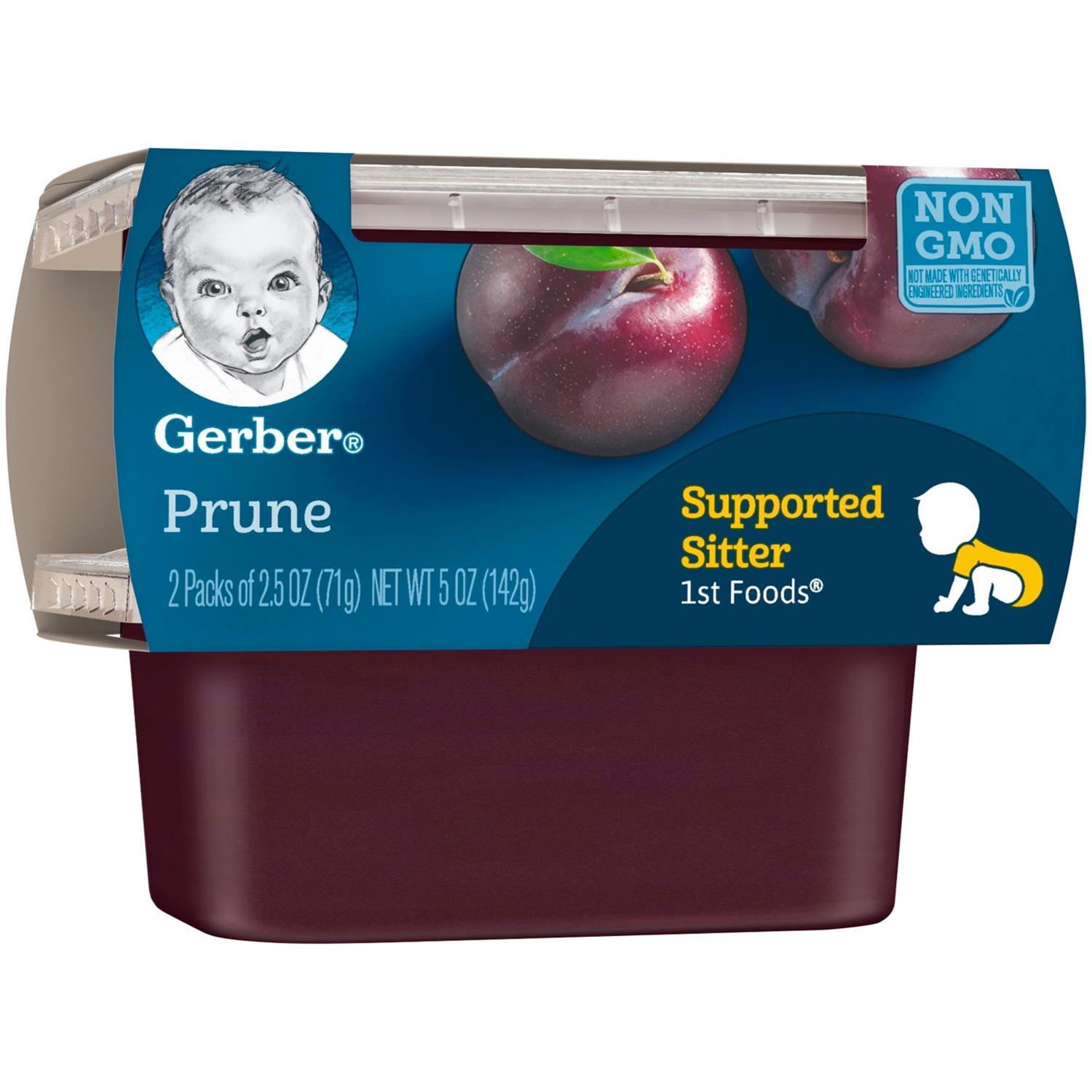 Buy Gerber 1st Foods for Supported Sitter Prune (2x56g) Online ₹425