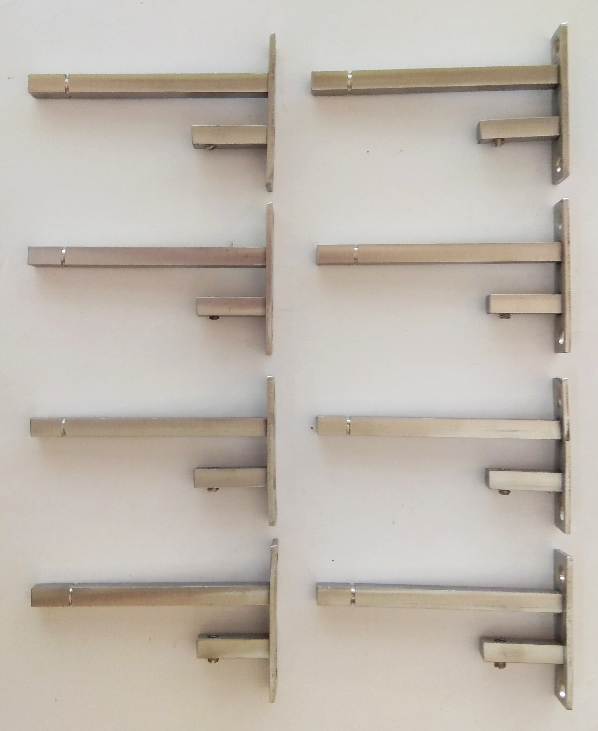 Buy ONE10 GLASS SHELF BRACKETS STAINLESS STEEL F TYPE 4 INCH 8 MM GLASS