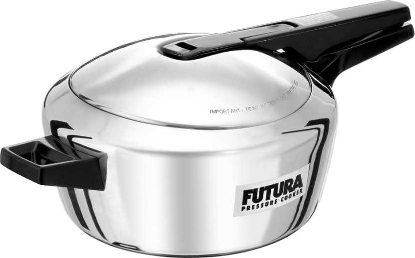 Hawkins Futura Stainless Steel Inner Lid 4 L Induction Bottom Pressure Cooker Silver Stainless Steel