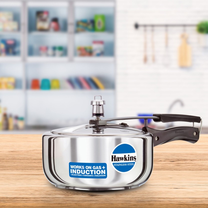 Buy Hawkins Stainless Steel HSS3W 3 L Induction Bottom Pressure Cooker