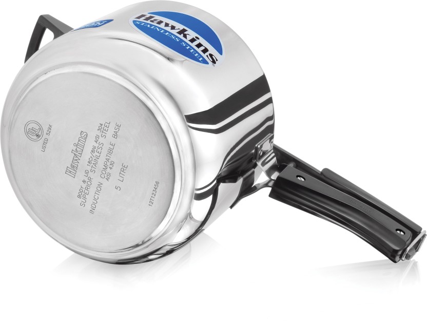 Buy Hawkins Stainless Steel 5 L Induction Bottom Pressure Cooker
