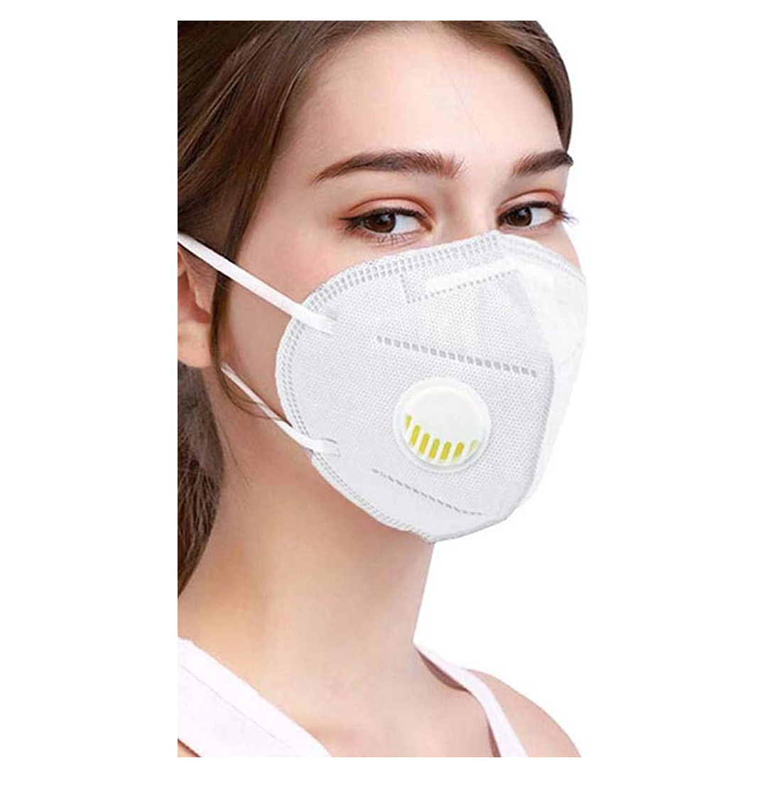 Buy Kn95 Mask 6 Ply High Filtration Capacity Anti Pollution Mask Reusable Washable With Valve