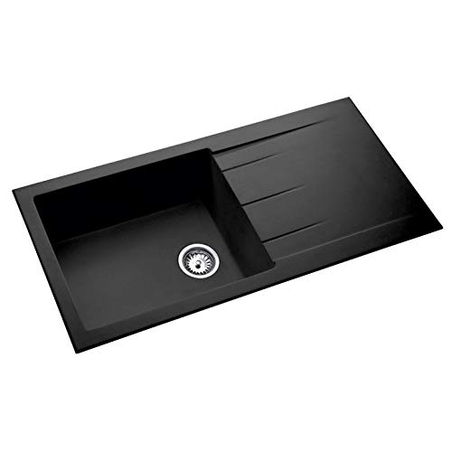 Buy Kaff Quartz (Granite) Single Bowl Sink Ksg 40 Sbd Blk Online