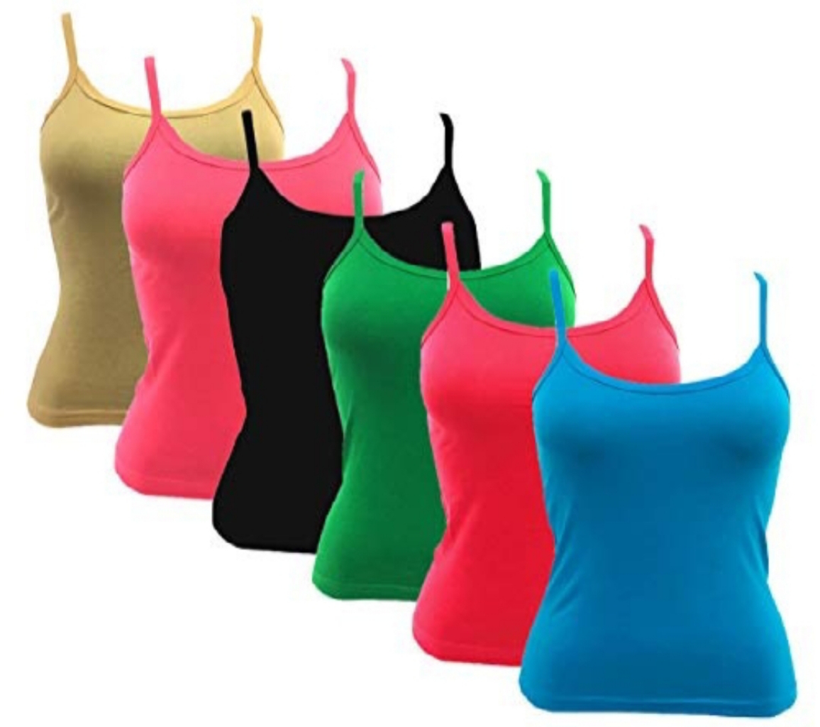 Buy Women's Cotton Camisole Top Innerwear Pack of 6 Online @ ₹399 from ...