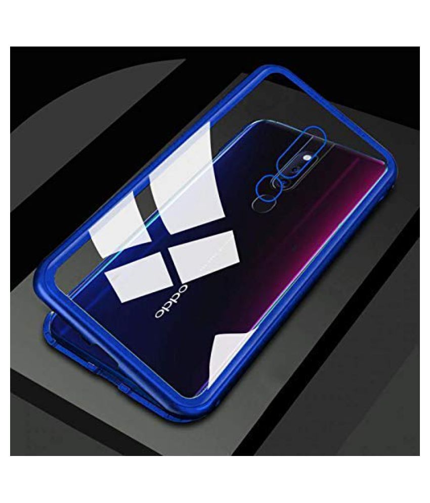 Buy Oppo F11 Pro Magnetic Cover Case Clickaway Blue Magnetic Back Cover Type Magnetic Cover