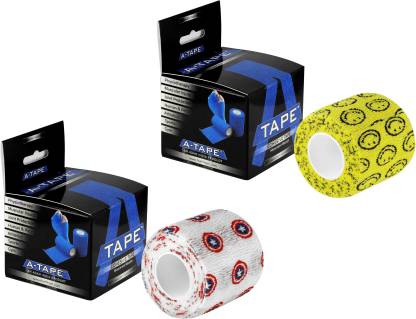 A TAPE Captain America Smiley Prints 5 cm X 4.5 meters, Pack of 2 Crepe Bandage 5 cm