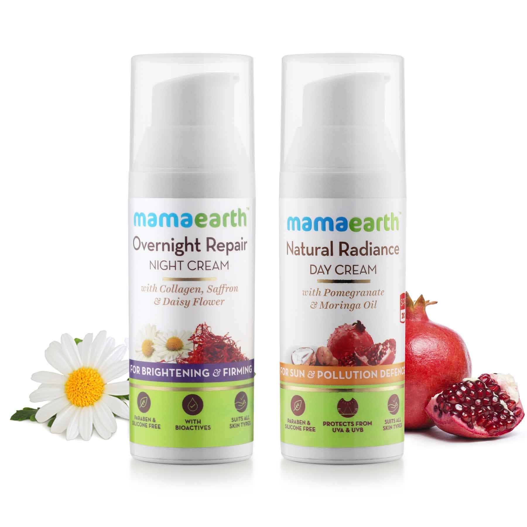 Buy Mamaearth Day Night Cream Combo Online ₹1149 from ShopClues