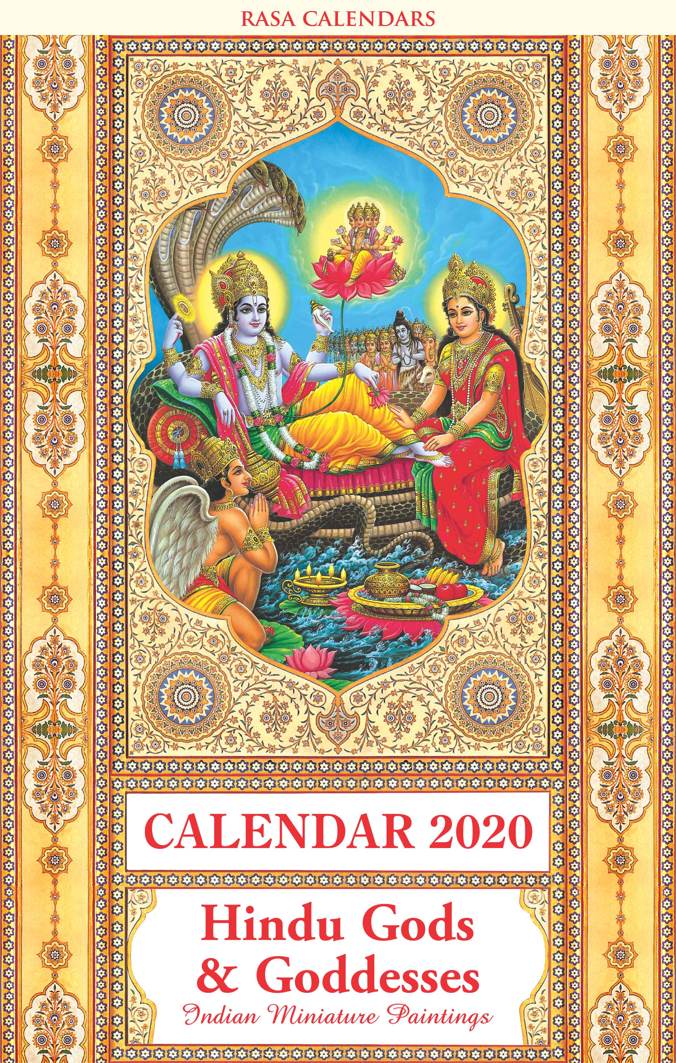 Buy Hindu Gods Wall Calendar 2020 Adoring Illustrations Of Gods 6