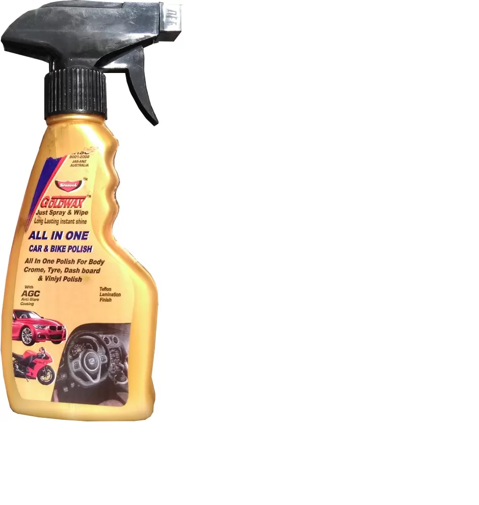 Buy Speedol All in One Multipurpose Gold Wax Spray Liquid Polish (200 ...