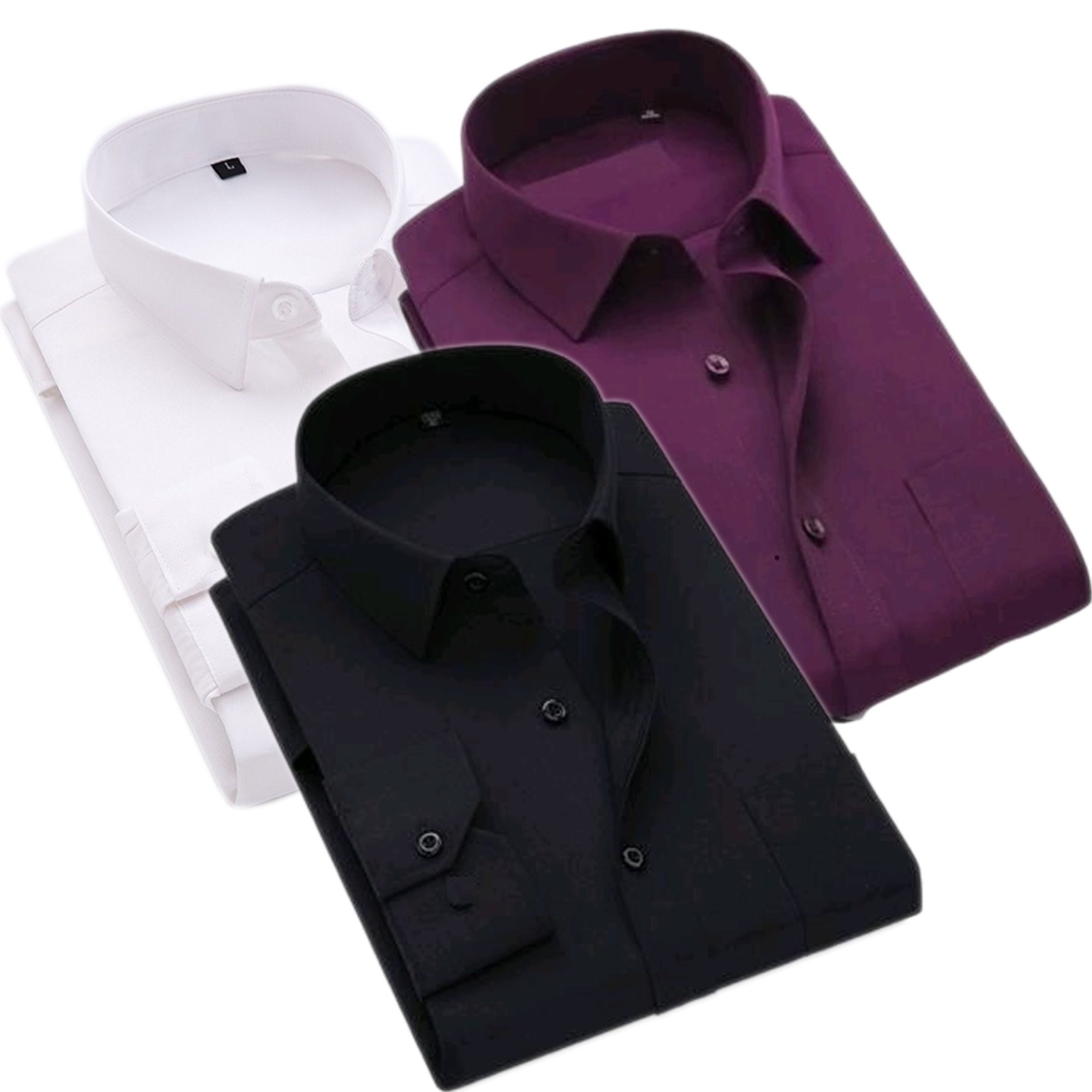 Buy Fashion Clothing Plain Cotton Casual Shirt For Men Combo Of 3 ...