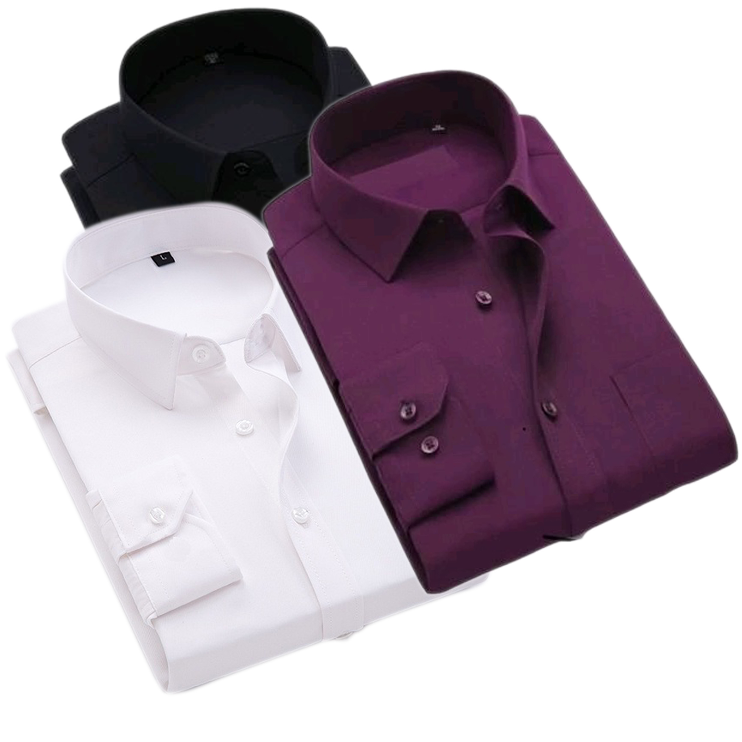 Buy Fashion Clothing Plain Cotton Casual Shirt For Men Combo Of 3 ...