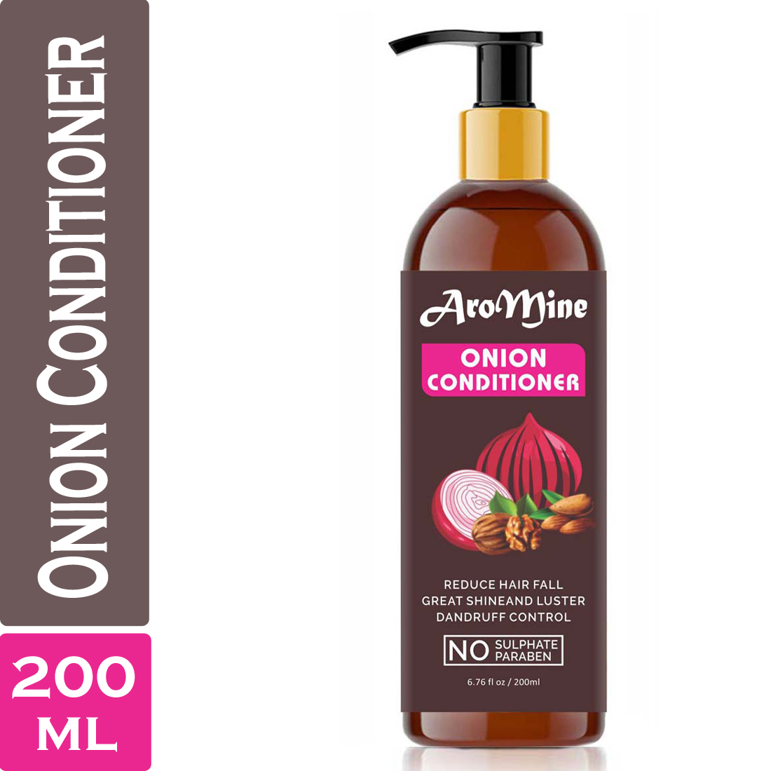 Buy AroMine Organic Onion Hair Oil Combo Kit Onion Hair Oil 200ml, Onion Shampoo 200ml, Onion