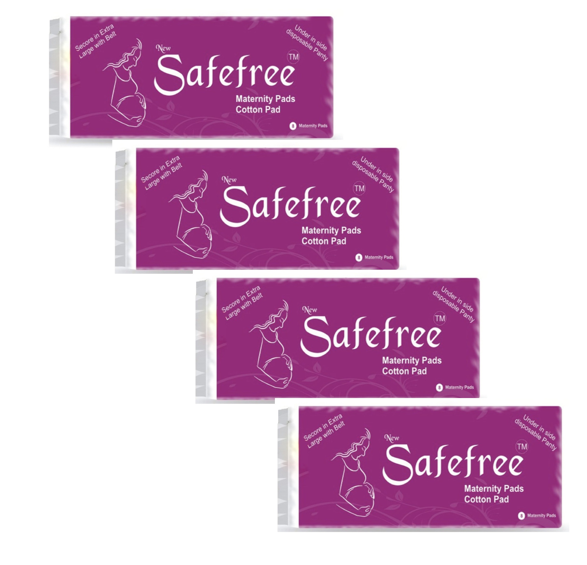Buy New Safefree Maternity Pad With Belt Sanitary Pad (Pack of 32