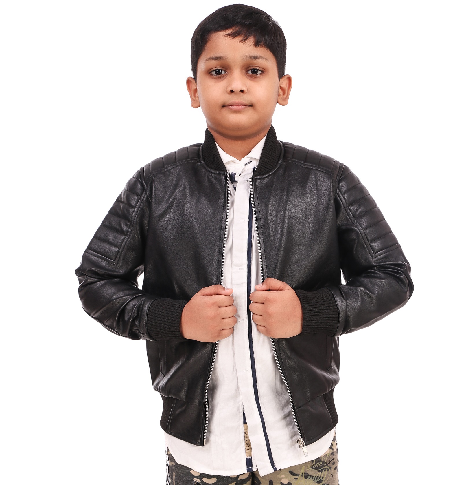 Buy Leather Retail Kids Boy Faux Leather Jacket Kids boy Online @ ₹999 ...