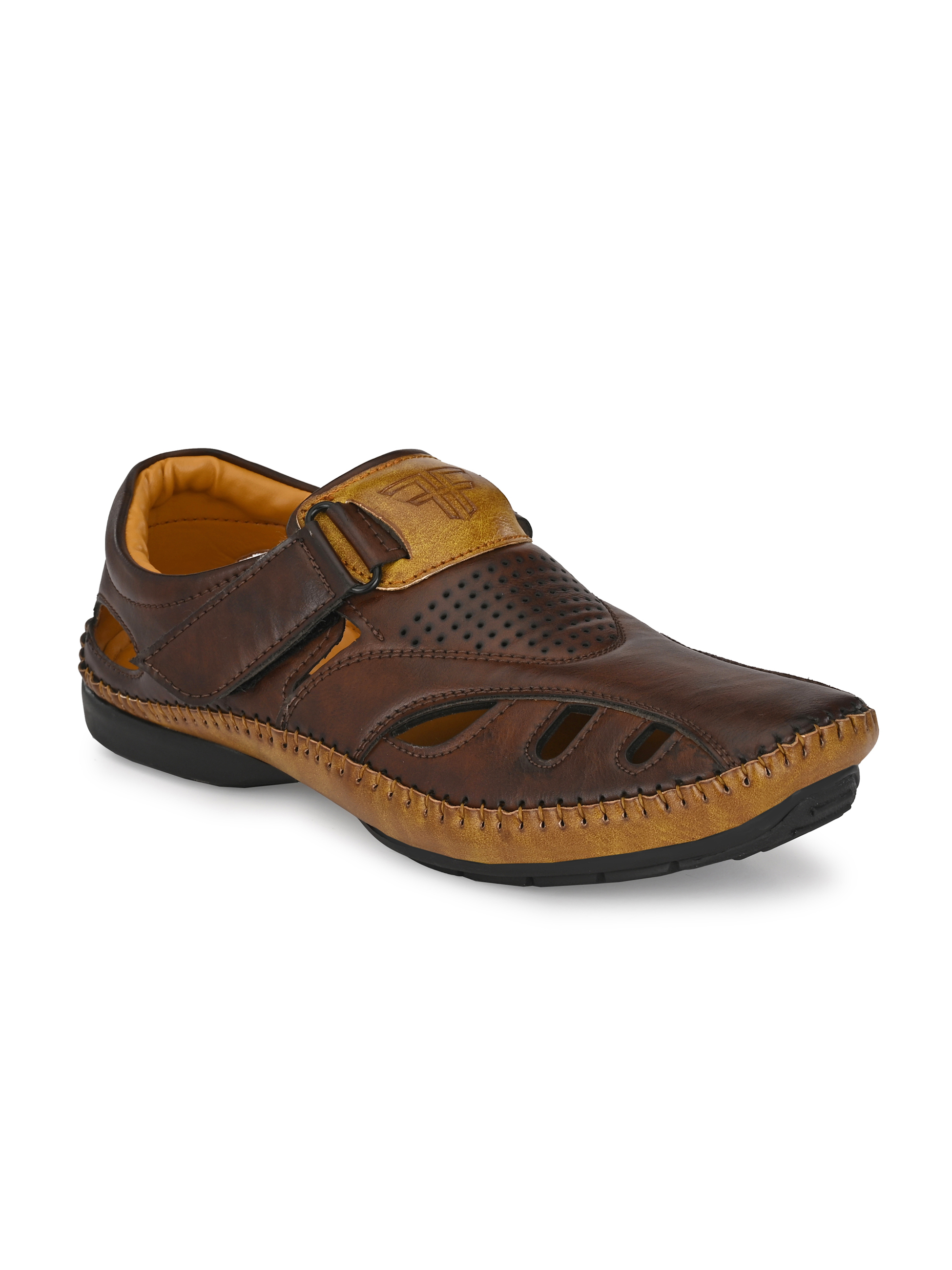 Buy Absolutee Shoes Brown Casual Floaters Fisherman Sandals Online ...