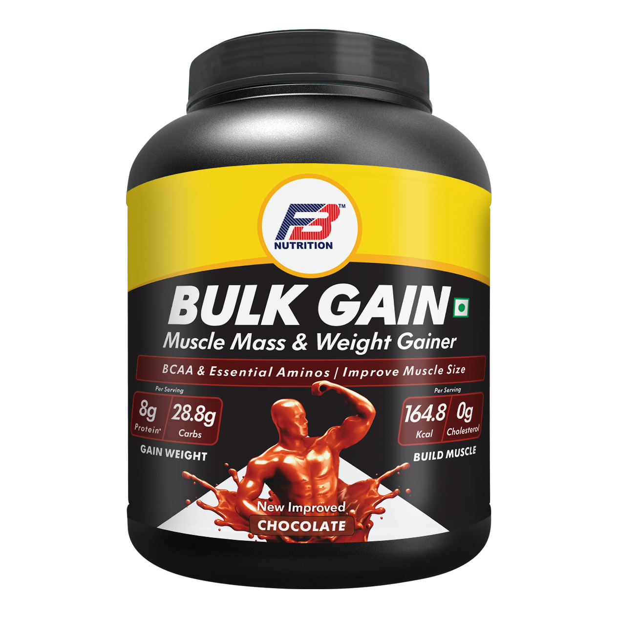 Buy FB Nutrition Bulk Gain Chocolate 3 KG Gain Weight Build Muscle