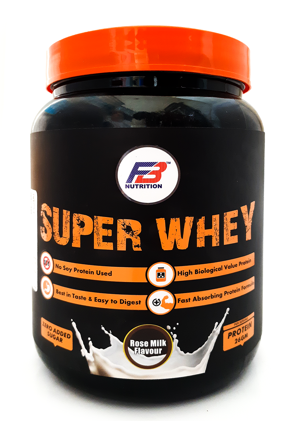 Buy FB Nutrition Super Whey Rose Milk 1 KG High Biological Value