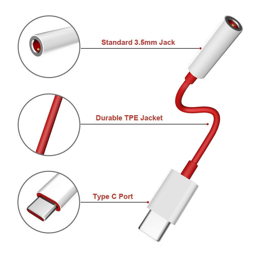 Buy Generic Type C to 3.5 mm Jack Audio Connector, Noise Cancelling ...