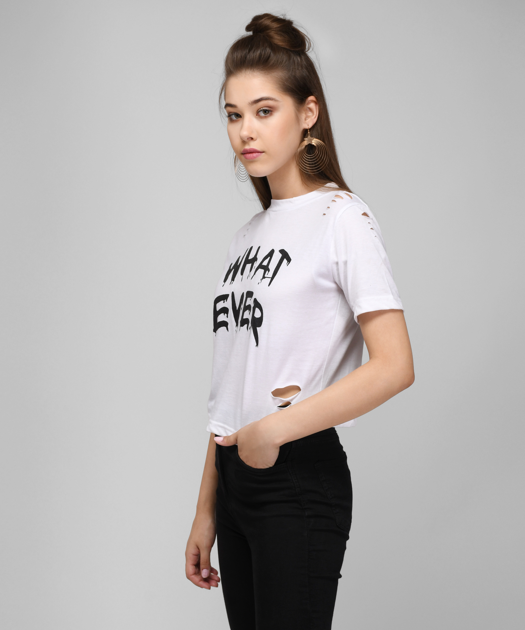 raabta fashion white plain fit