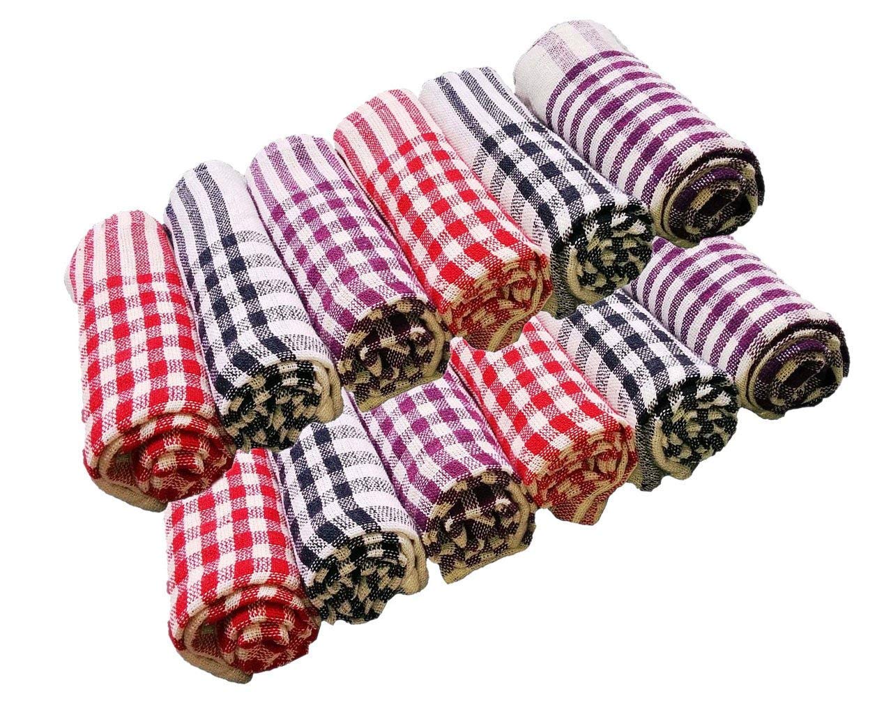 Buy Pack of 6 Multicolor Cotton Cleaning Dusting Cloth Table Napkin