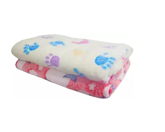 Babyhug Sherin & Poly Wool All Season Blanket Elephant Design - White Green (Blanket's Fur Color May Vary)