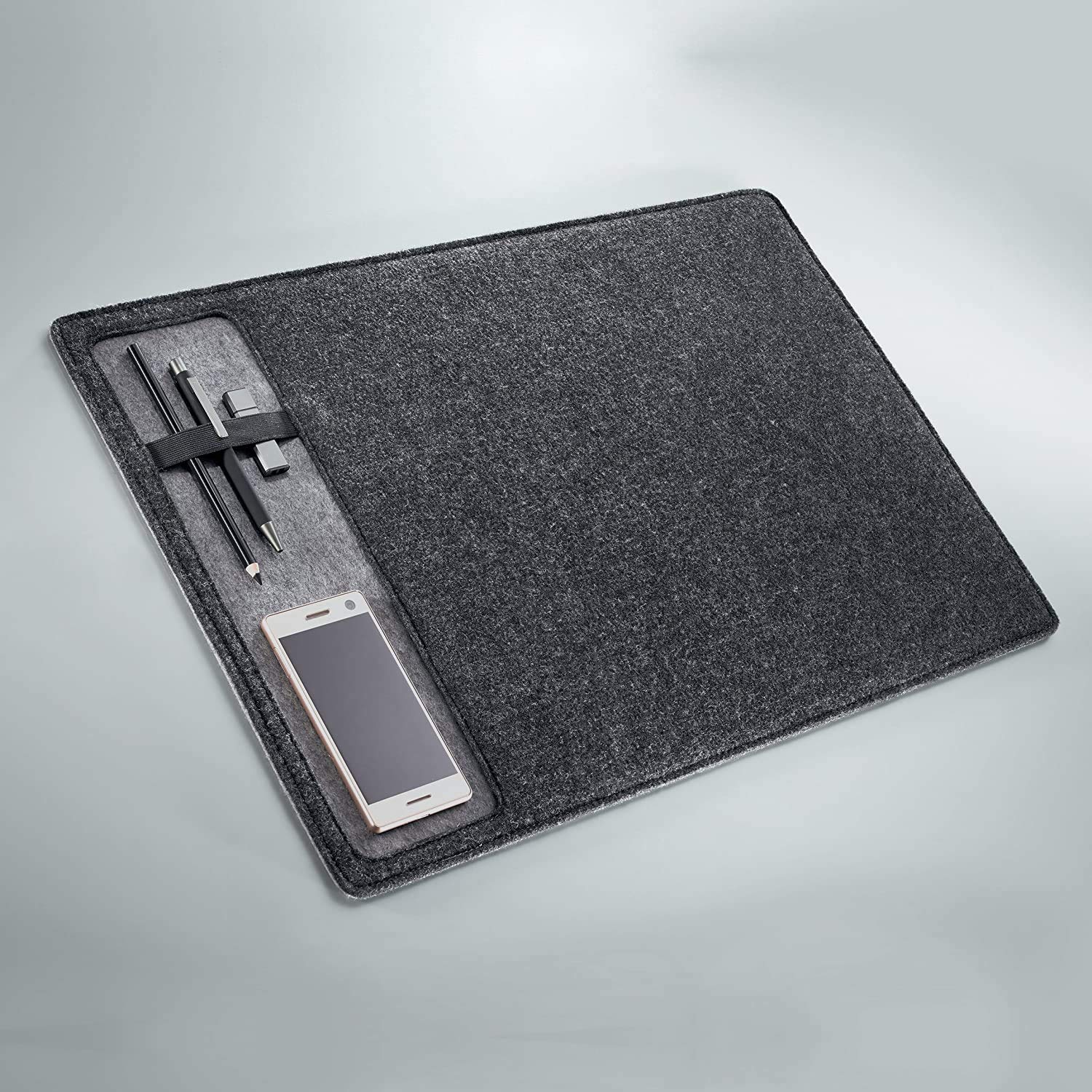 Buy House of Quirk Felt Desk Pad Laptop Keyboard Mouse Pad with Paper