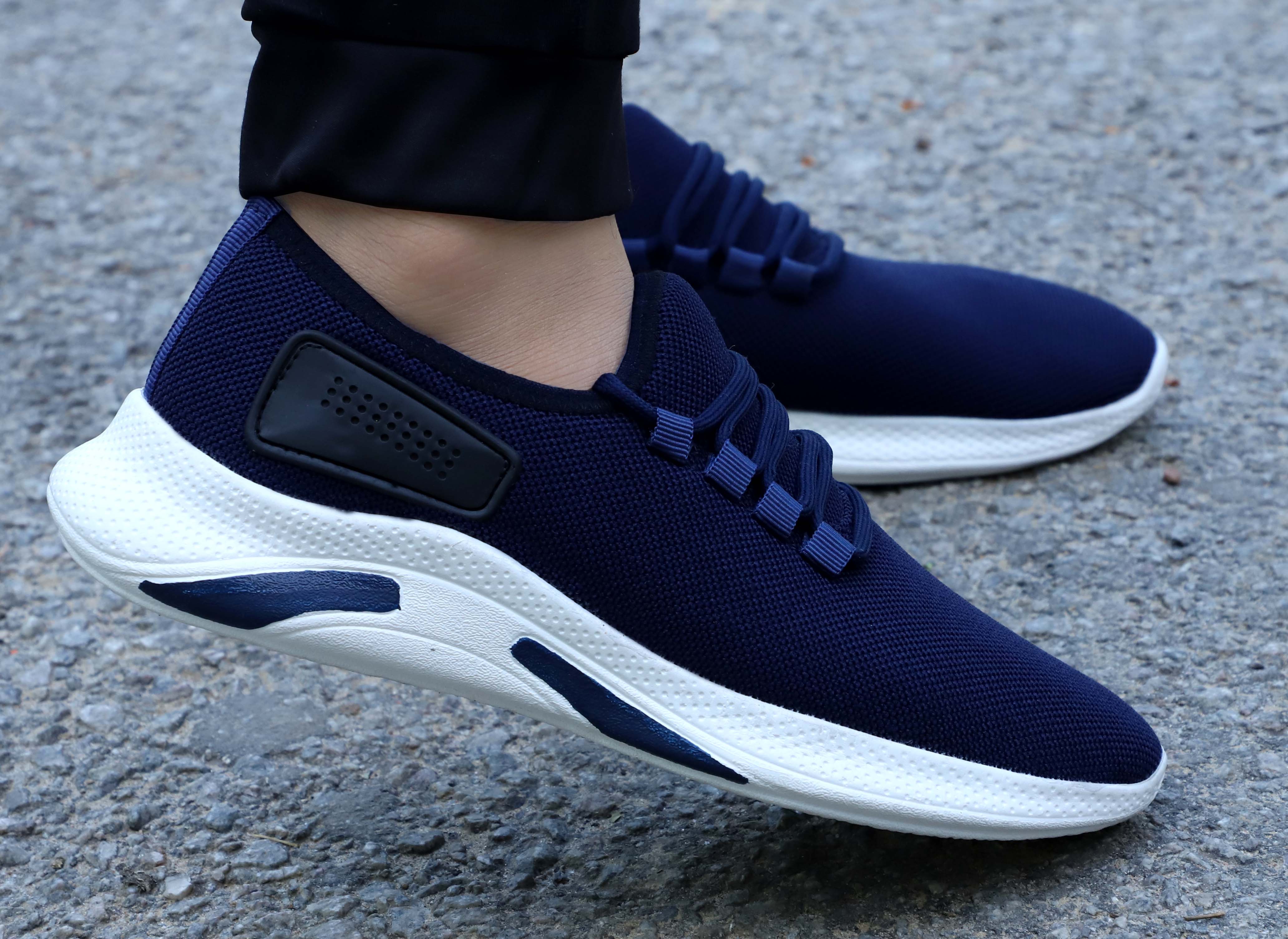 Buy Kimba Men Dark Blue Running Sport Shoes Online @ ₹639 from ShopClues