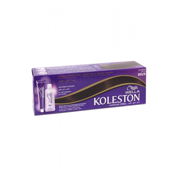 Buy Wella Koleston Hair Colour Creme Dark Brown 303/0 (50ml) Online ...