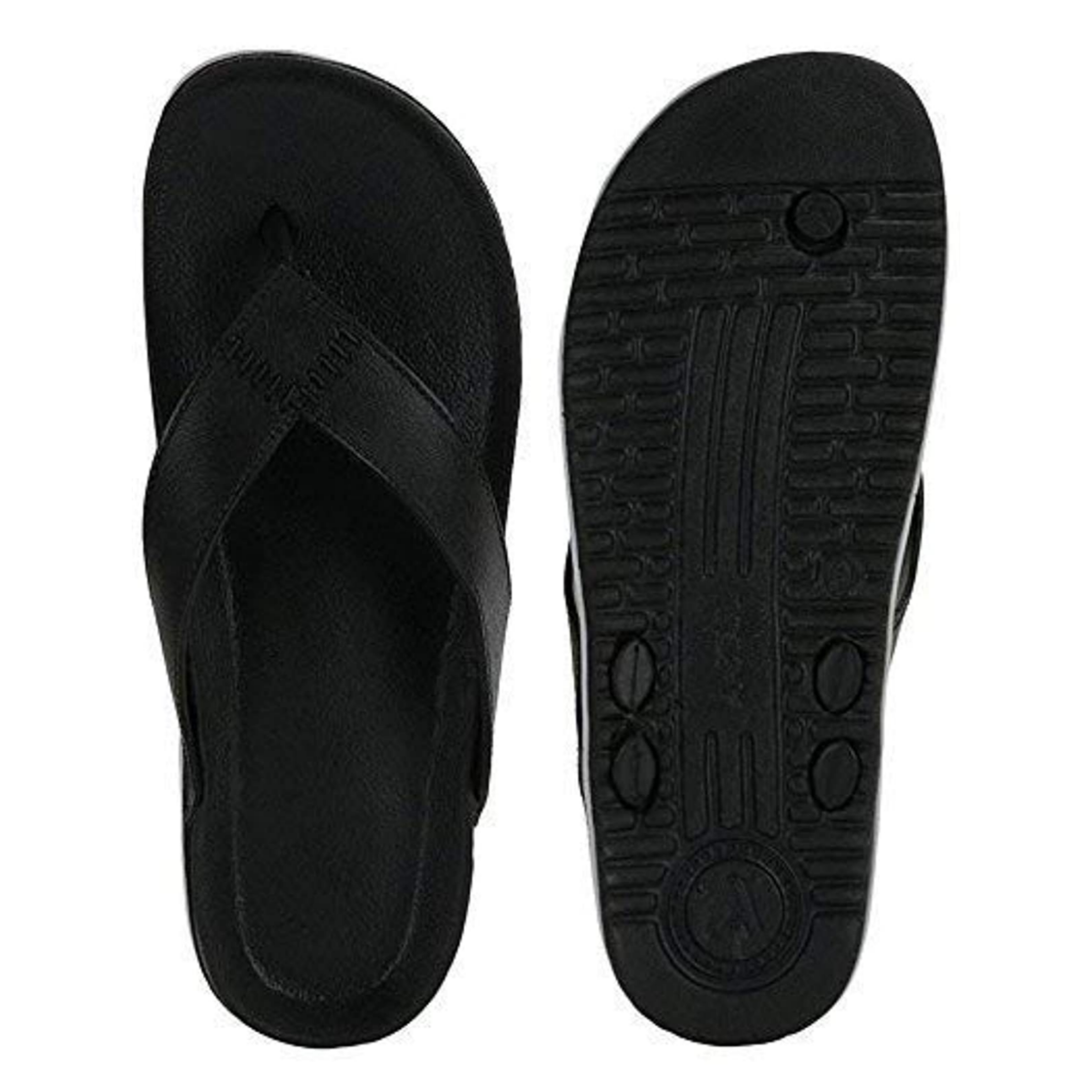 Buy Leather Look Ultra lite black Multicolored Casual men's Slipper ...