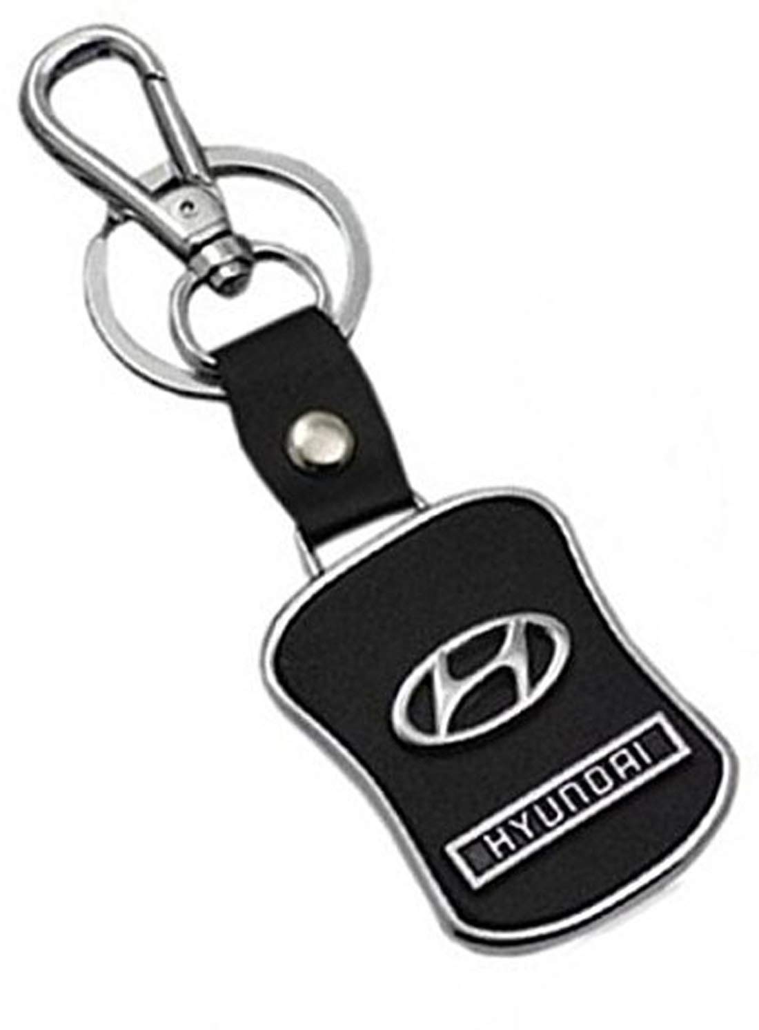 Buy falls creation Leather Keychain Compatible for Hyundai Car Logo