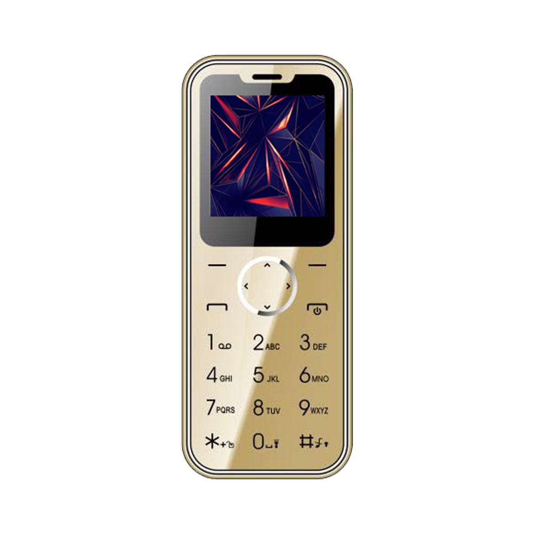 I KALL K12 Card Mobile 1.54 Inch Display Dual Sim Phone   Gold