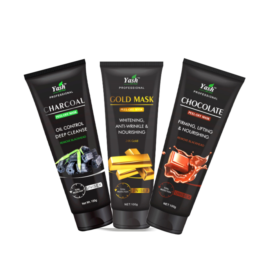 Buy Yash Herbal Unisex Charcoal Peeloff Mask (100g) with Allinone BB