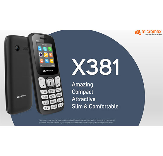 MICROMAX X381
