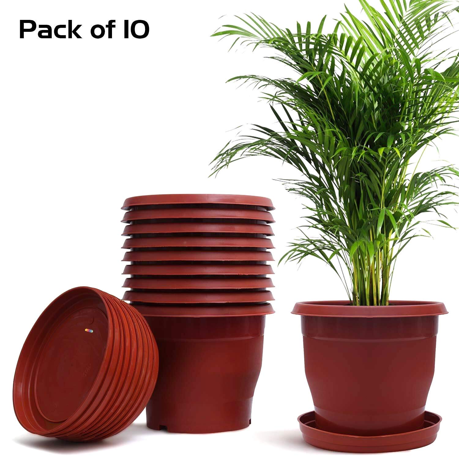 Buy AFFIX ENTERPRISES Flower Pot with Bottom Tray Set Home Garden