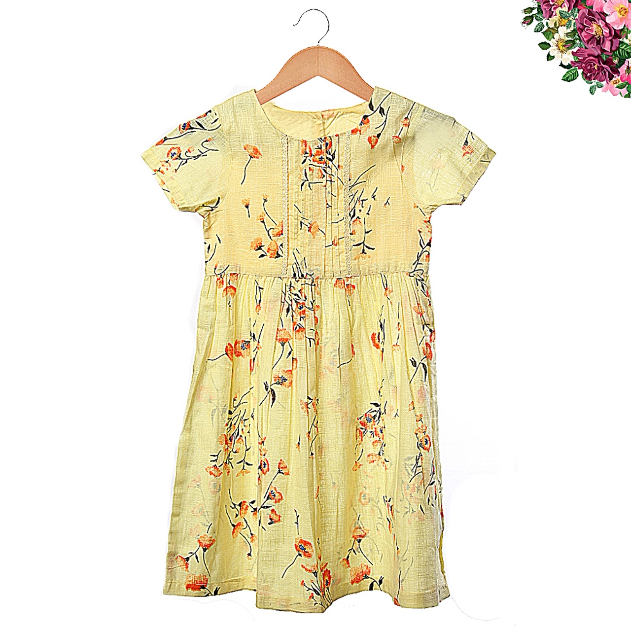 Buy Usha enterprises yellow cotton dress-yellow Online @ ₹649 from ...