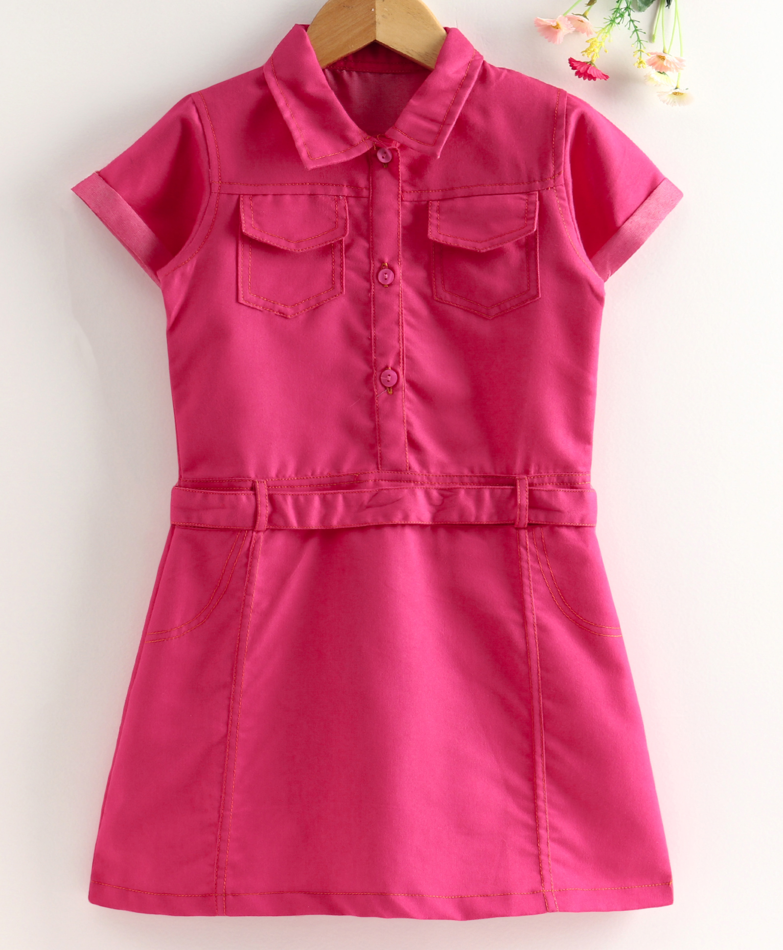 Buy Stylish denim dress for baby girlspink Online ₹649 from ShopClues