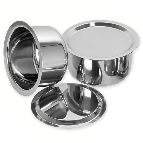 Buy Stainless Steel Container Set/Vessels with Lids, Capacity 1 Litre 1