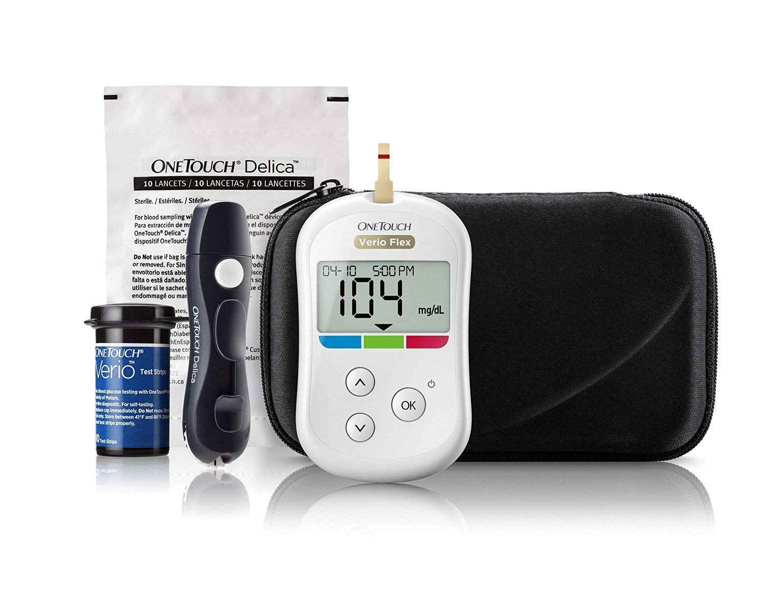 Buy One Touch Verio Glucometer With 100 Test Strips Online @ ₹2959 from ...