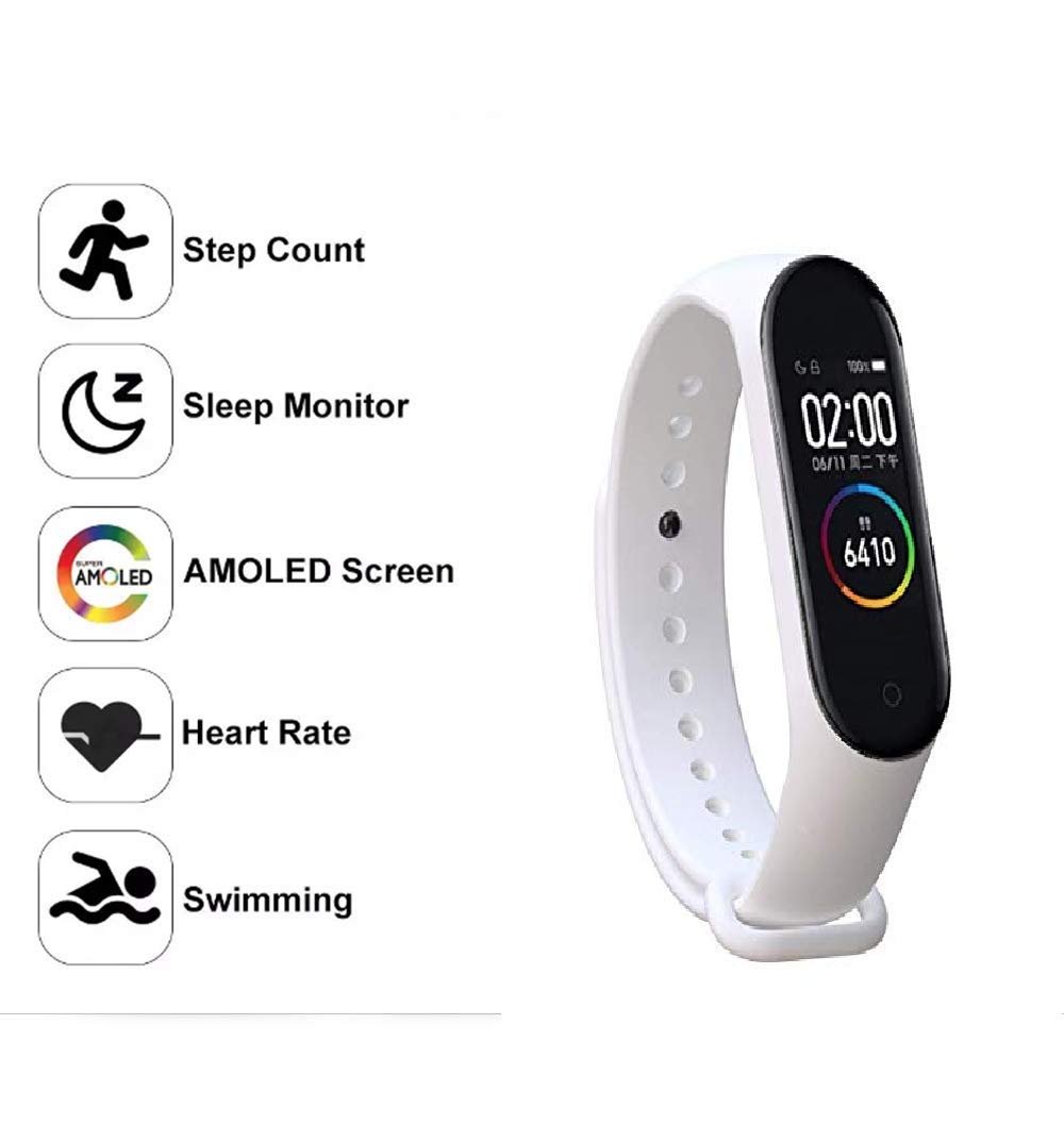 Buy M4 Band Heart Rate Monitor OLED Display Bluetooth 4.0 Waterproof