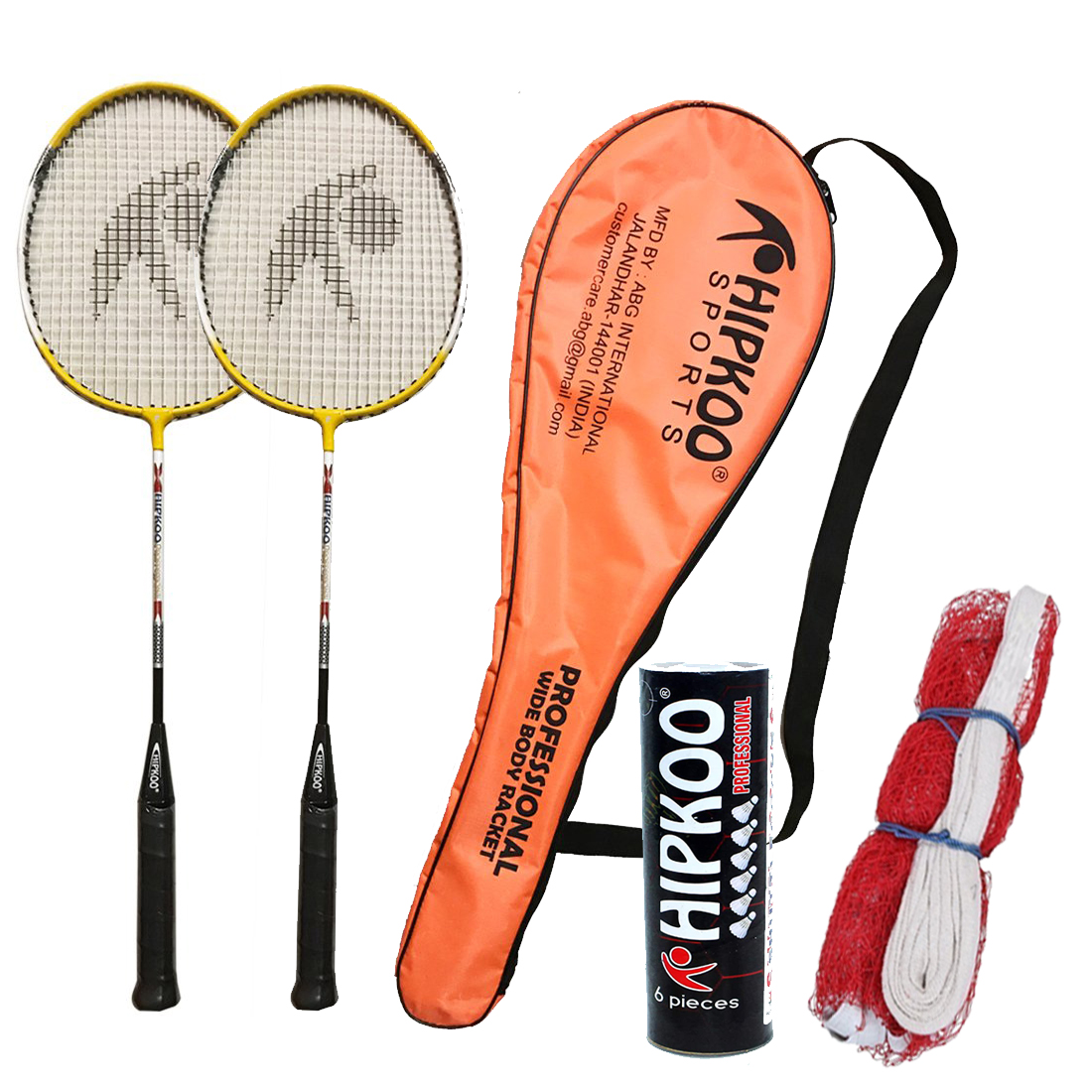 Badminton Set With 2 Rackets, Net & Shuttlecocks – For Beginners & Family Backyard Fun