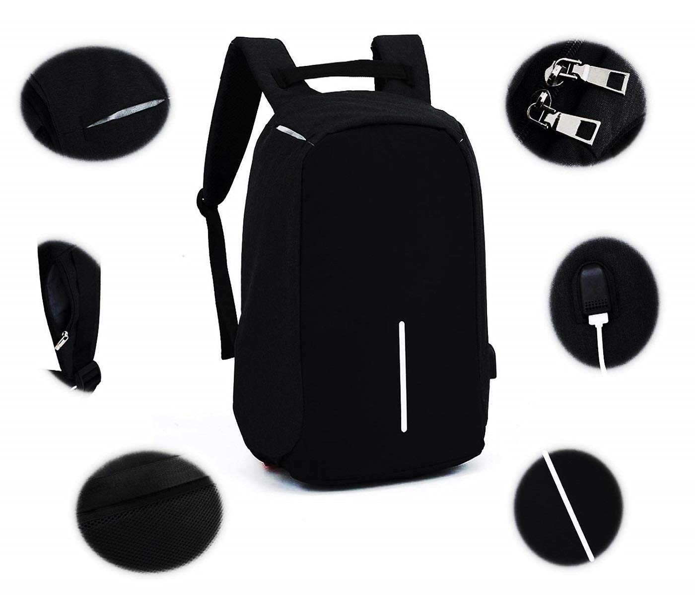 Buy Waterproof AntiTheft Lock USB Charging Backpack Laptop School
