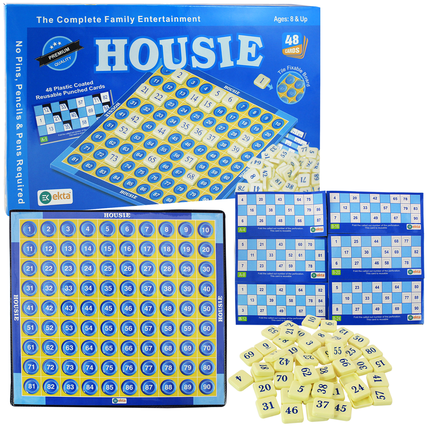 Buy Ekta Housie Deluxe Board Game Family Game Online 360 From ShopClues