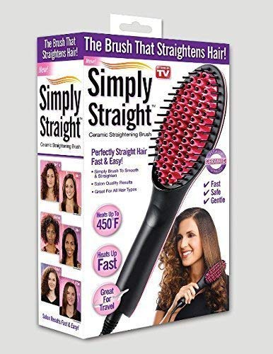 M TRADE 100 HIGH QUALITY SIMPLY STRAIGHT LCD just Comb Brush 2 In 1 Ceramic Hair Straightener