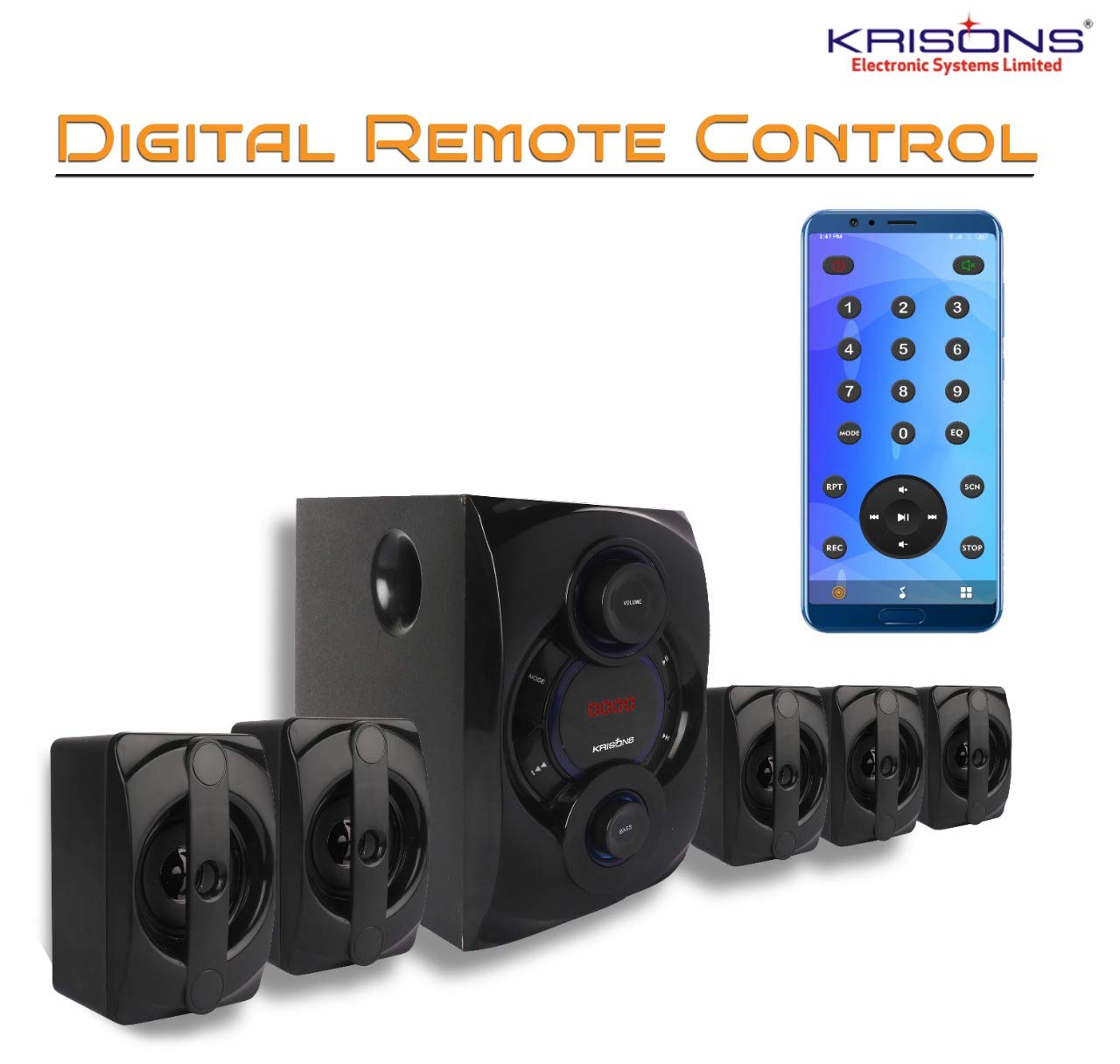 Buy Krisons Genius- KSH 200 App Based Smart Home Theater System 5.1 ...