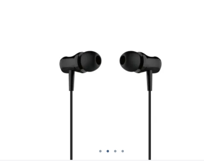 WIRED IN EAR HEADPHONE BLACK PACK IN 2